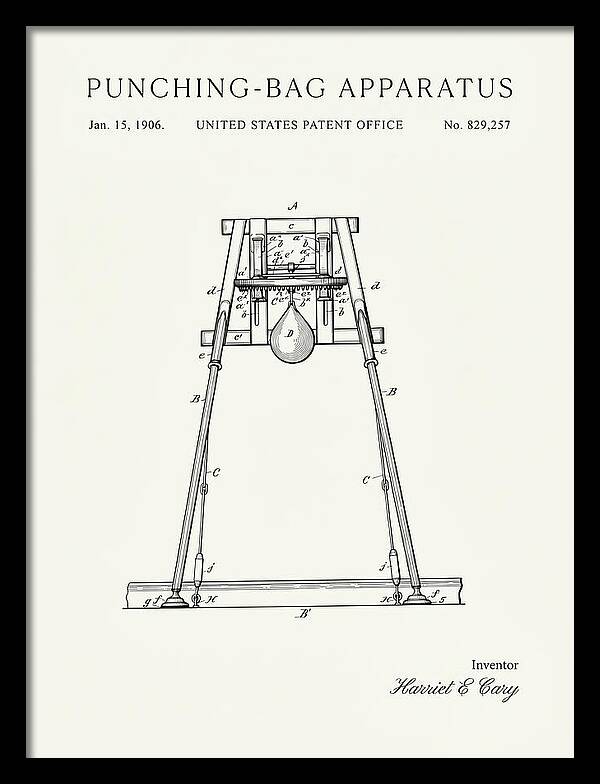 Punching Bag Apparatus Minimalist Patent Us829257a