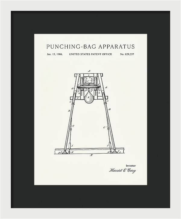 Punching Bag Apparatus Minimalist Patent Us829257a