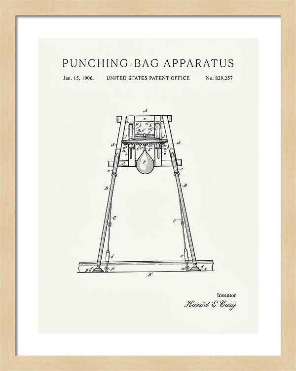 Punching Bag Apparatus Minimalist Patent Us829257a