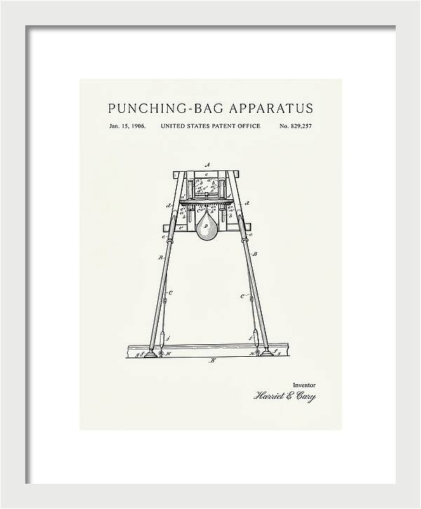 Punching Bag Apparatus Minimalist Patent Us829257a