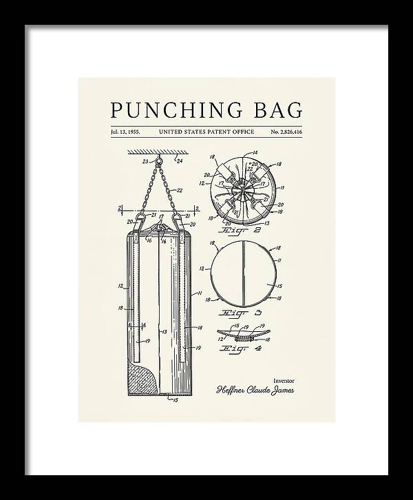 Punching Bag Minimalist Patent Us2826416a