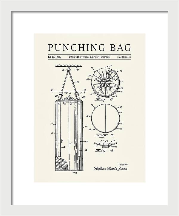 Punching Bag Minimalist Patent Us2826416a