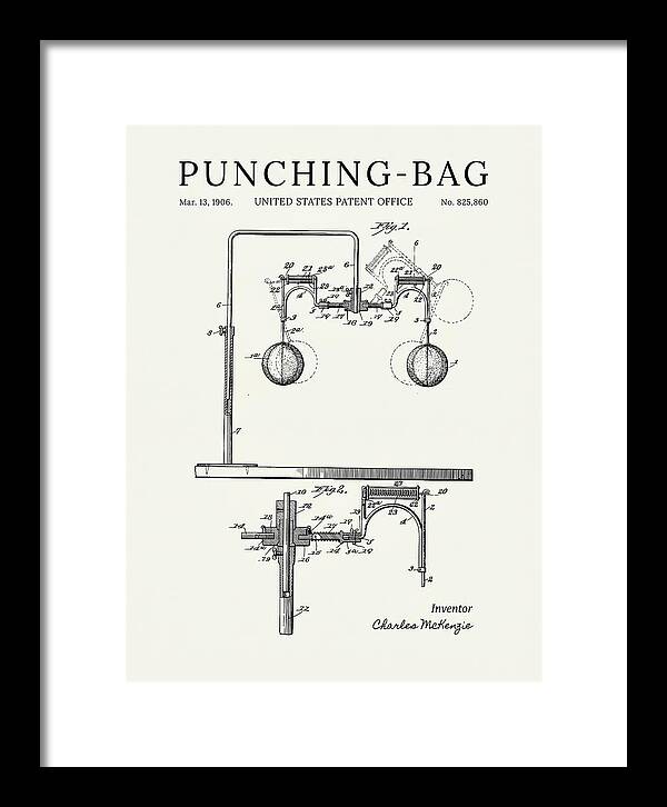 Punching Bag Minimalist Patent Us825860a
