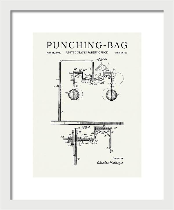 Punching Bag Minimalist Patent Us825860a