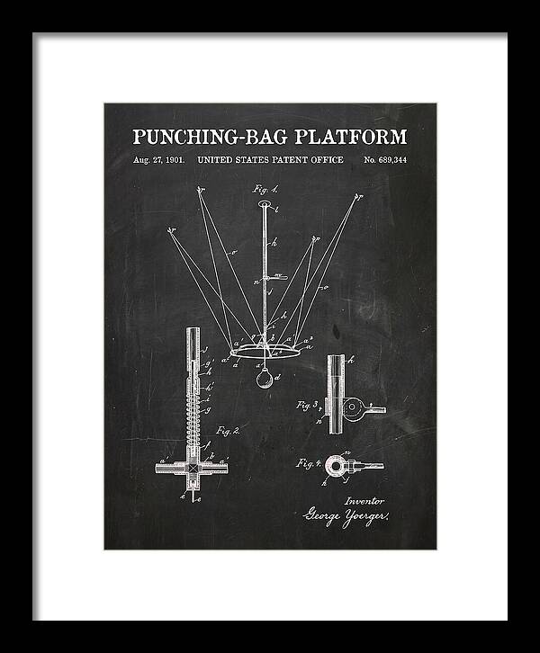 Punching Bag Platform Chalkboard Patent Us689344a