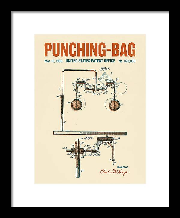 Punching Bag Retro Patent Us825860a