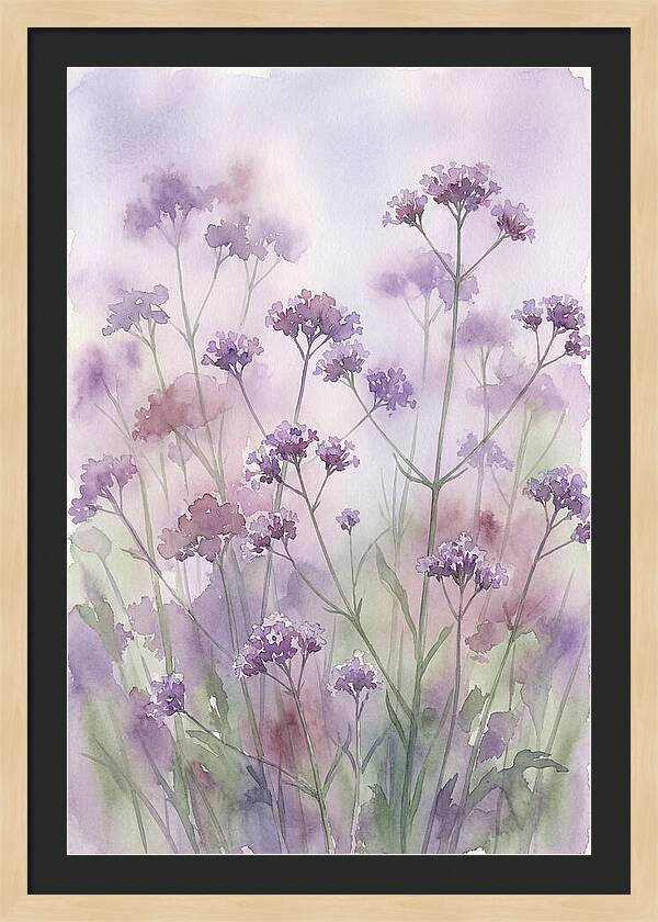 Purple Cloud Of Verbena Bonariensis