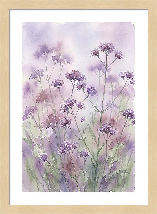 Purple Cloud Of Verbena Bonariensis