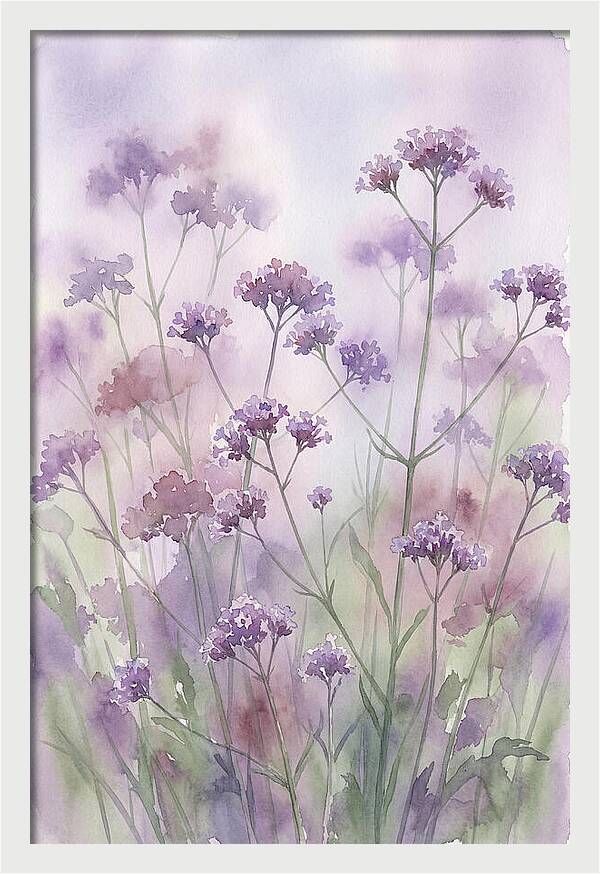 Purple Cloud Of Verbena Bonariensis