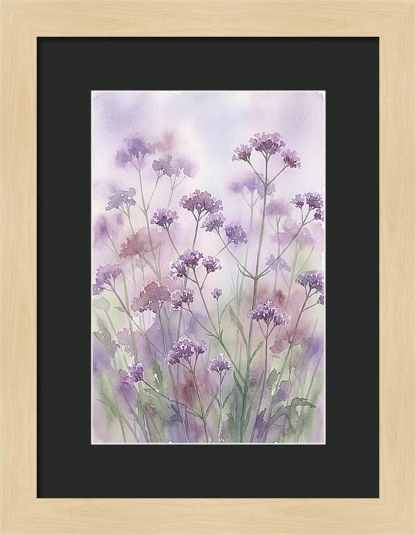 Purple Cloud Of Verbena Bonariensis
