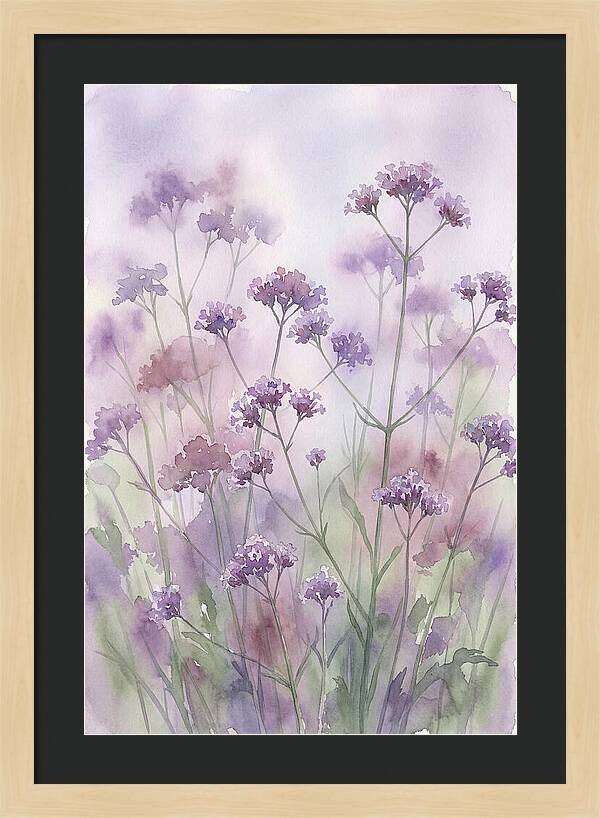 Purple Cloud Of Verbena Bonariensis