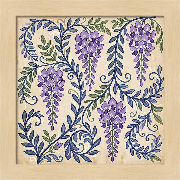 Purple Wisteria Elegance