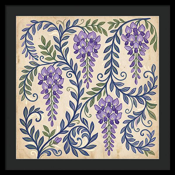 Purple Wisteria Elegance