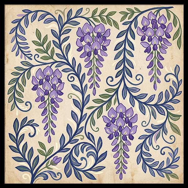 Purple Wisteria Elegance