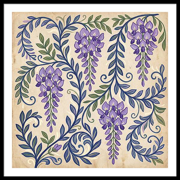 Purple Wisteria Elegance