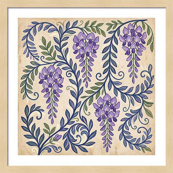 Purple Wisteria Elegance