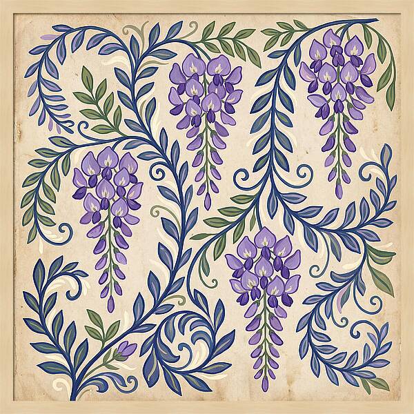 Purple Wisteria Elegance