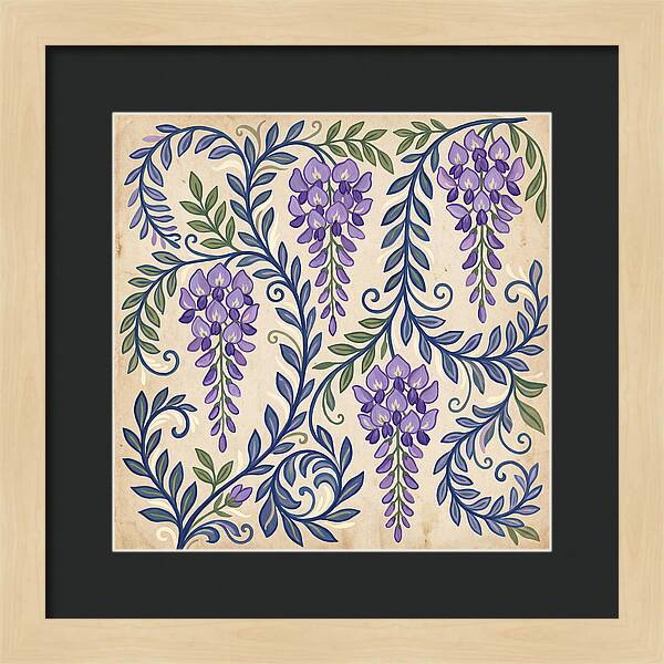 Purple Wisteria Elegance