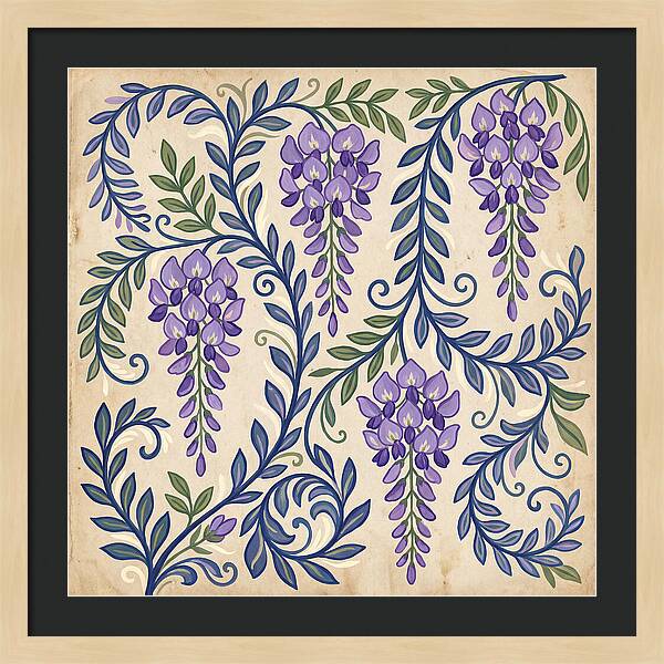 Purple Wisteria Elegance