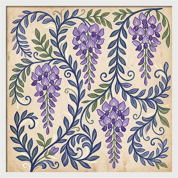 Purple Wisteria Elegance