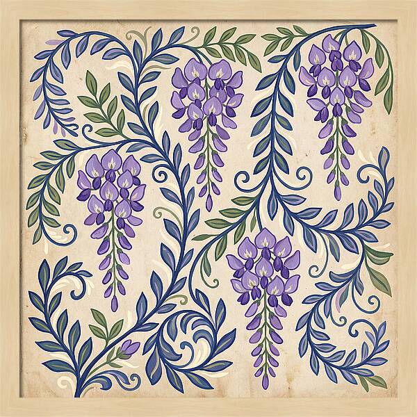 Purple Wisteria Elegance