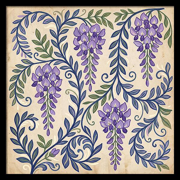 Purple Wisteria Elegance