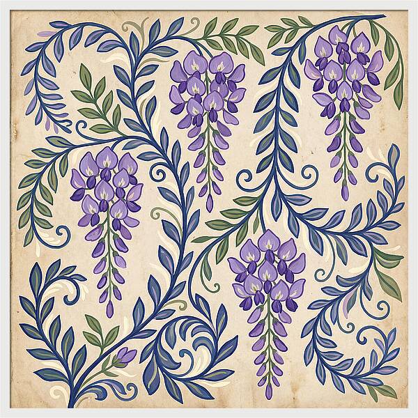 Purple Wisteria Elegance