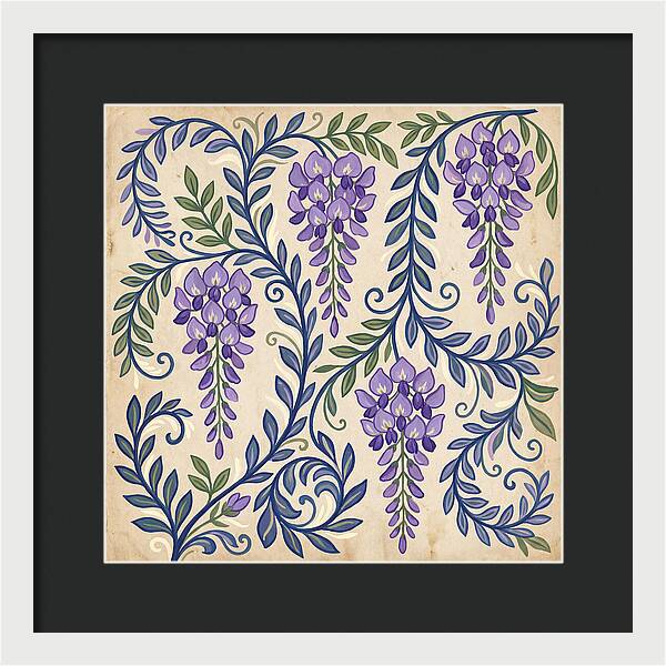Purple Wisteria Elegance