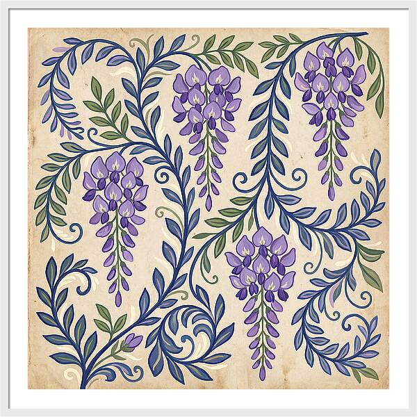 Purple Wisteria Elegance