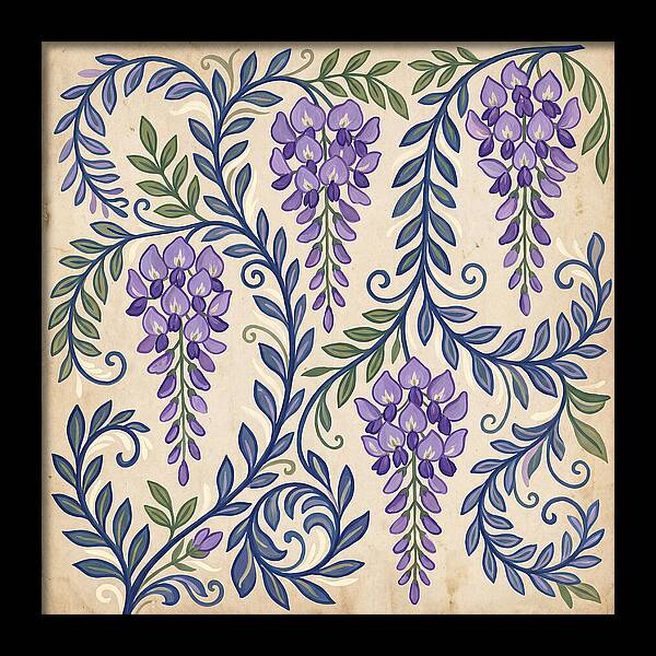 Purple Wisteria Elegance