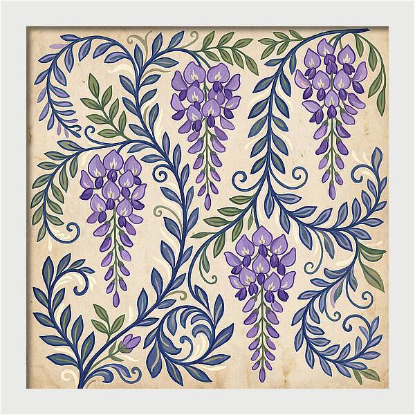 Purple Wisteria Elegance