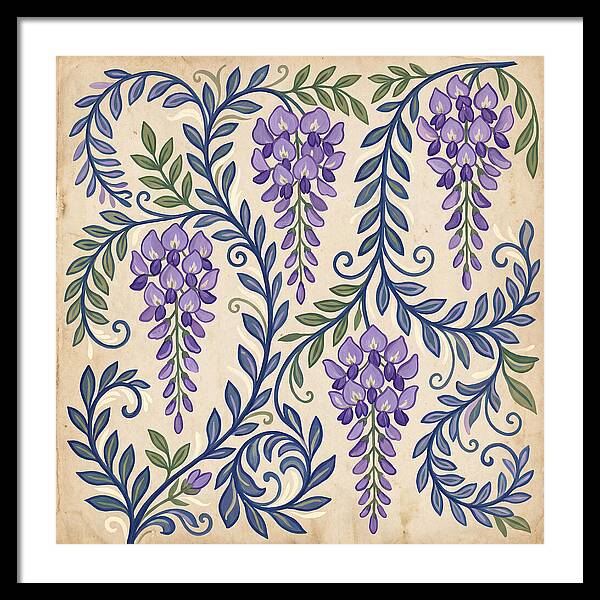 Purple Wisteria Elegance