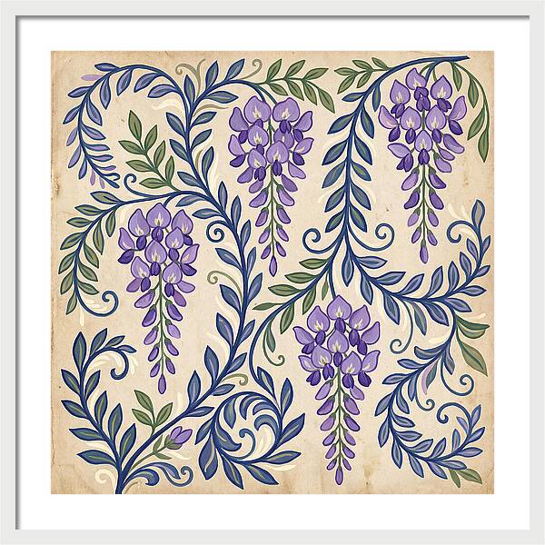 Purple Wisteria Elegance