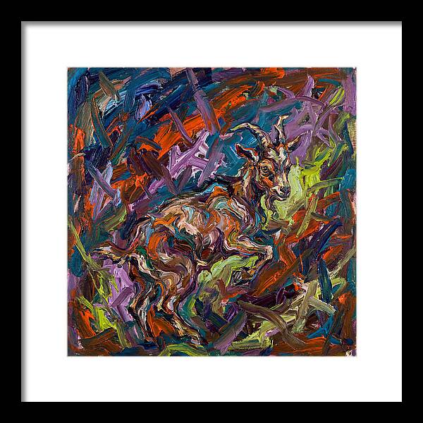 Pygmy Goat In Expressionist Style