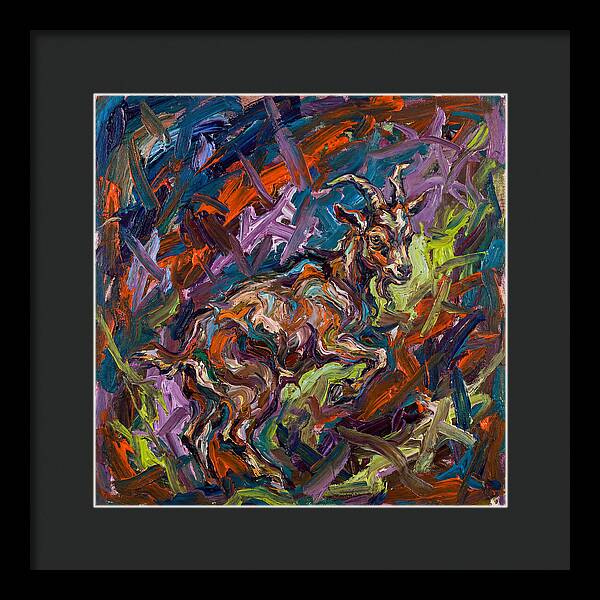 Pygmy Goat In Expressionist Style