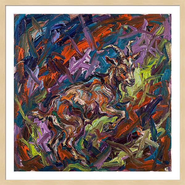 Pygmy Goat In Expressionist Style