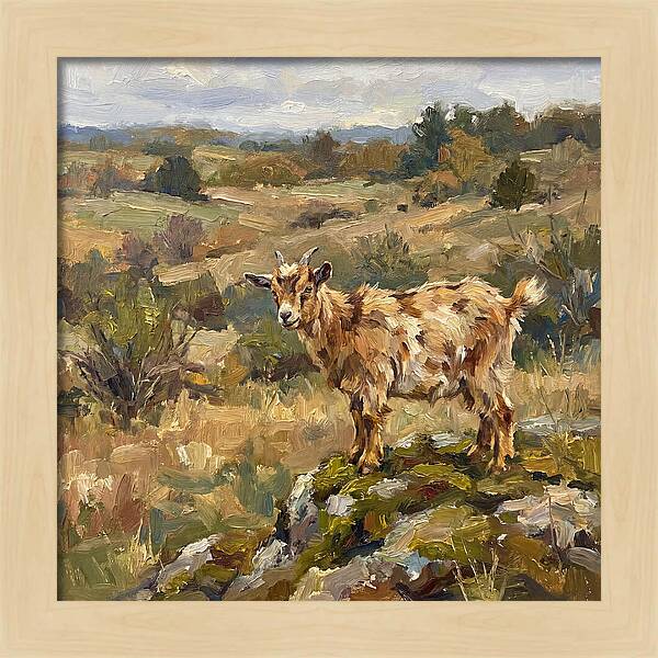 Pygmy Goat In Nature