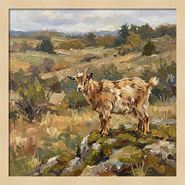 Pygmy Goat In Nature