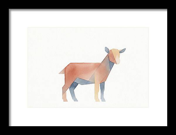 Pygmy Goat In Watercolor Style