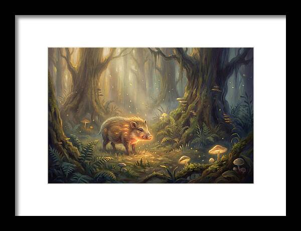 Pygmy Hog In Enchanted Forest
