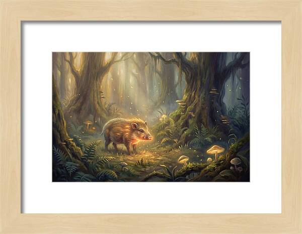 Pygmy Hog In Enchanted Forest