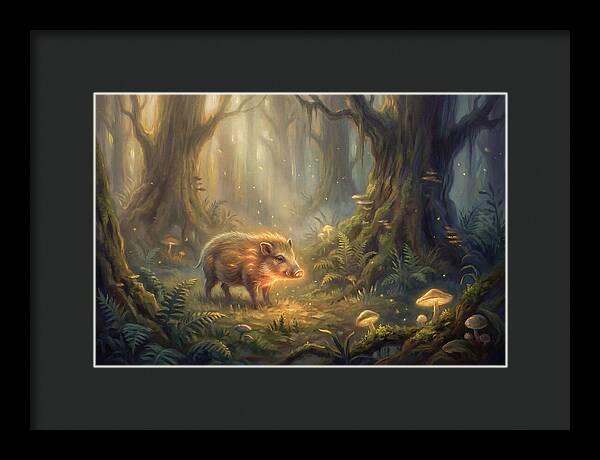 Pygmy Hog In Enchanted Forest