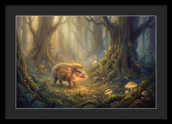 Pygmy Hog In Enchanted Forest