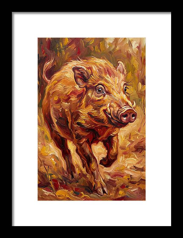 Pygmy Hog In Motion
