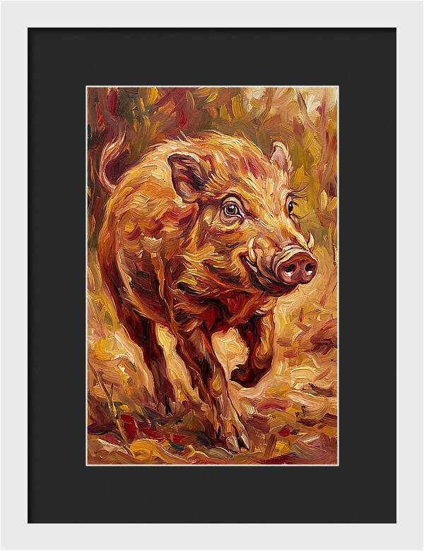Pygmy Hog In Motion