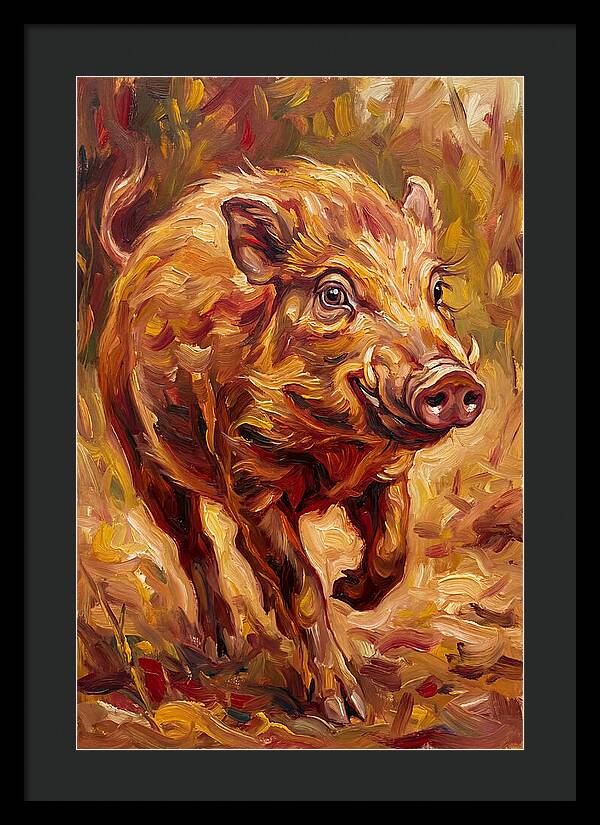 Pygmy Hog In Motion