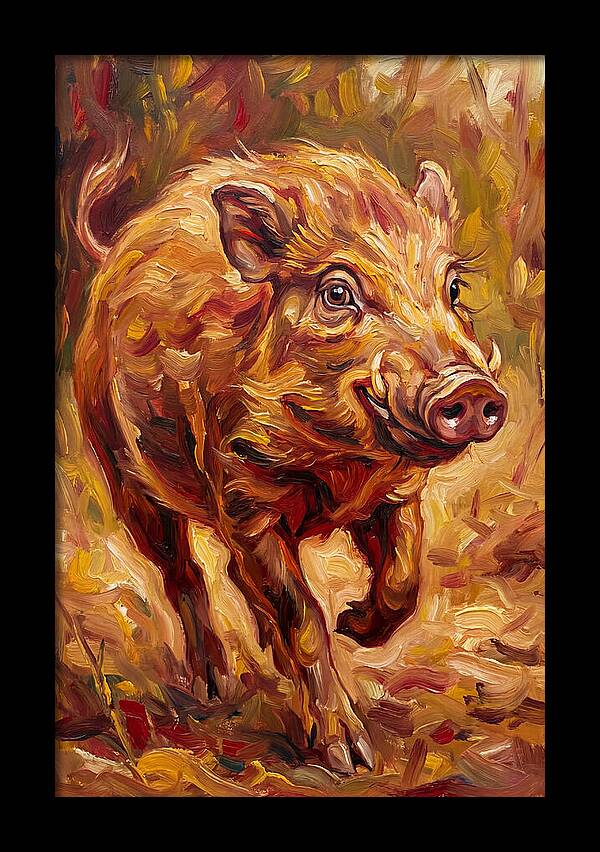Pygmy Hog In Motion