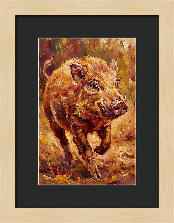 Pygmy Hog In Motion