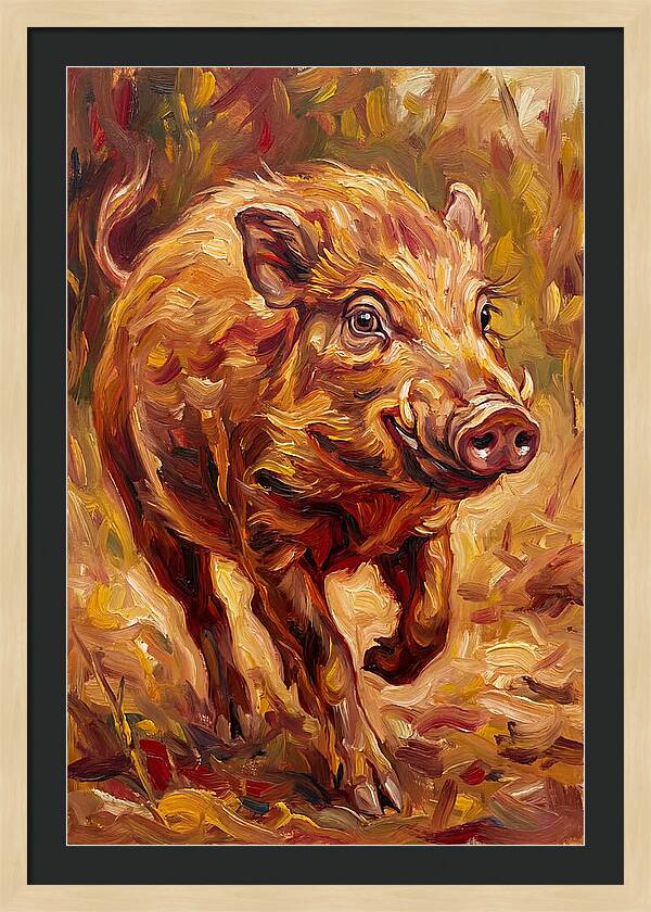 Pygmy Hog In Motion