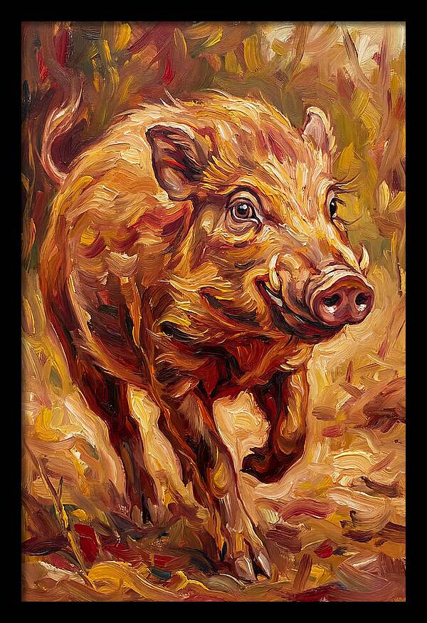 Pygmy Hog In Motion